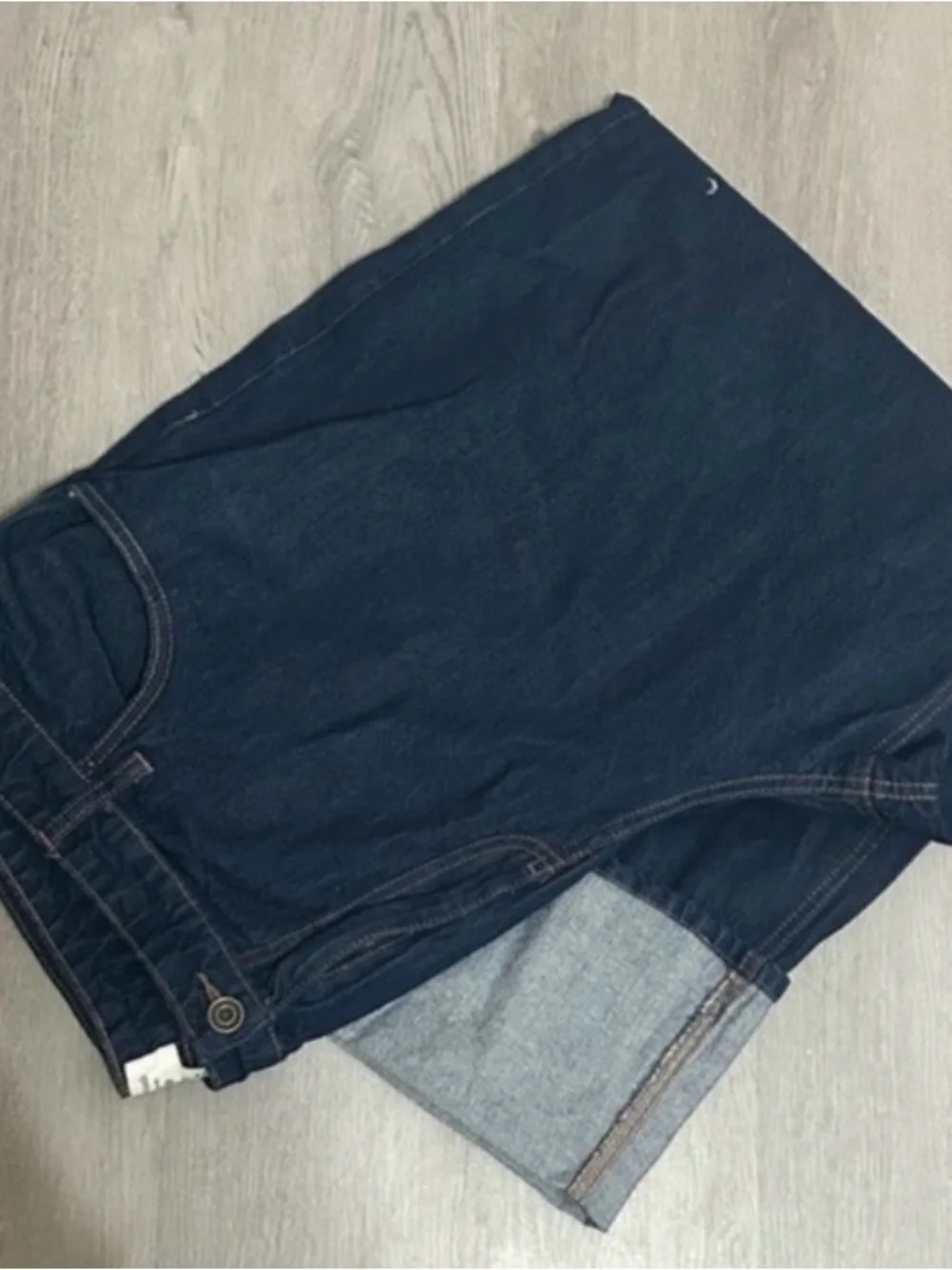 NWT kate spade X Target Size 20 Dark Indigo Wide-Leg Cuffed Cropped Jeans